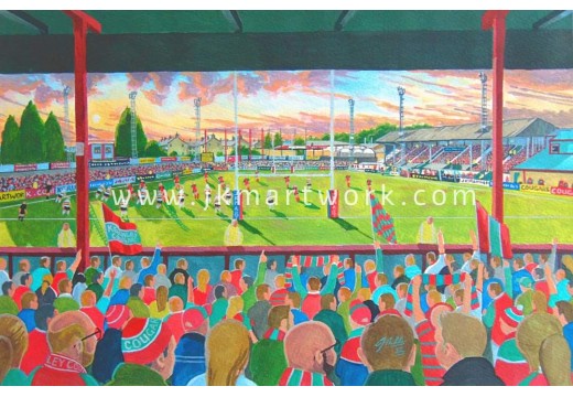 Cougar Park Stadium Fine Art Print - Keighley Cougars Rugby League Cougar Park Stadium Fine Art Print - Keighley Cougars Rugby League